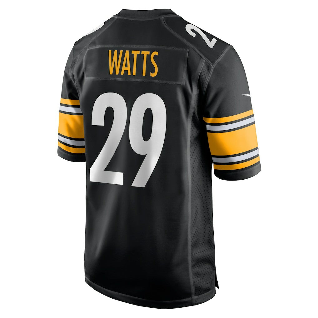 Ryan Watts Pittsburgh Steelers Game Jersey Black