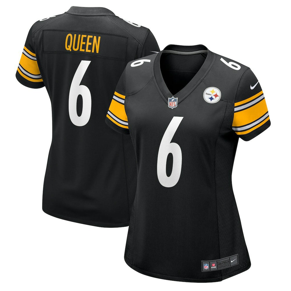 Patrick Queen Pittsburgh Steelers Women's Team Game Jersey Black