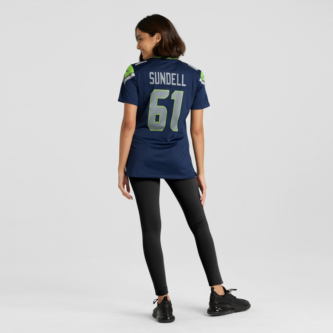 Jalen Sundell Seattle Seahawks Women's Team Game Jersey College Navy