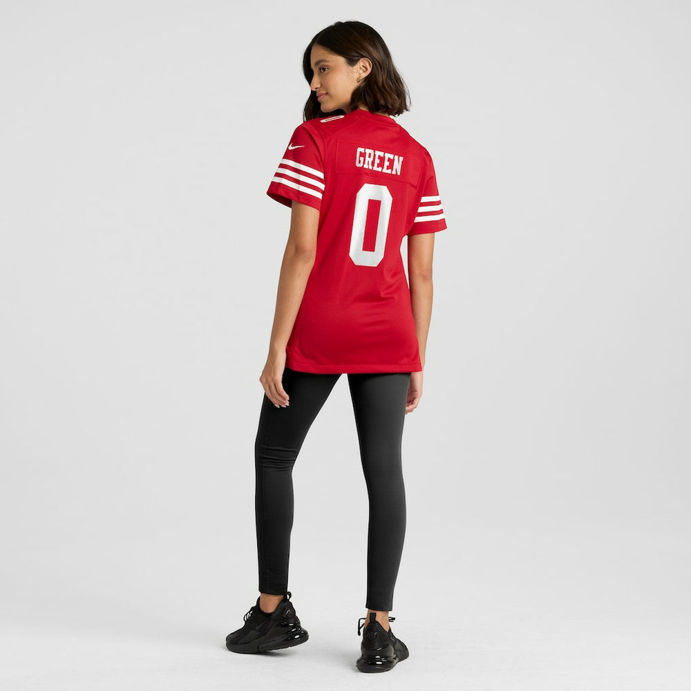 Renardo Green San Francisco 49ers Women's Team Game Jersey Scarlet