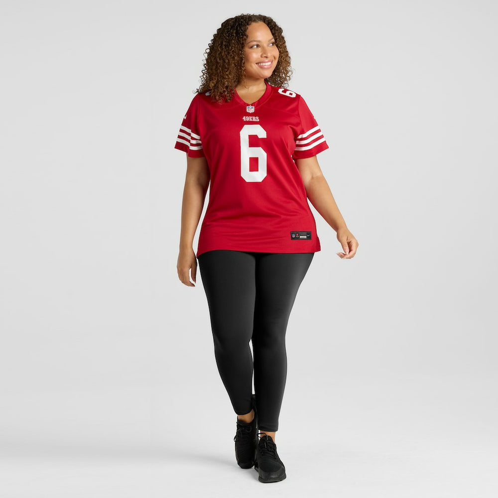 Malik Mustapha San Francisco 49ers Women's Team Game Jersey Scarlet