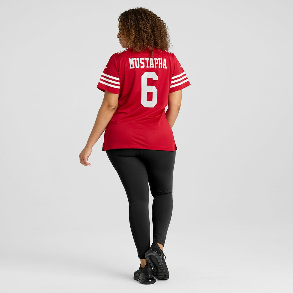 Malik Mustapha San Francisco 49ers Women's Team Game Jersey Scarlet