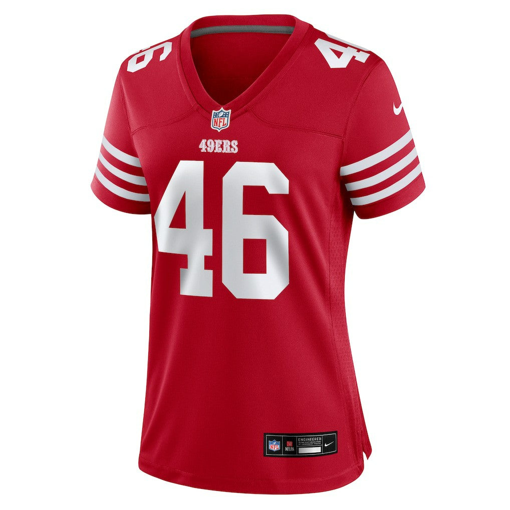 NFL Taybor Pepper San Francisco 49ers Women's Team Game Jersey - Scarlet
