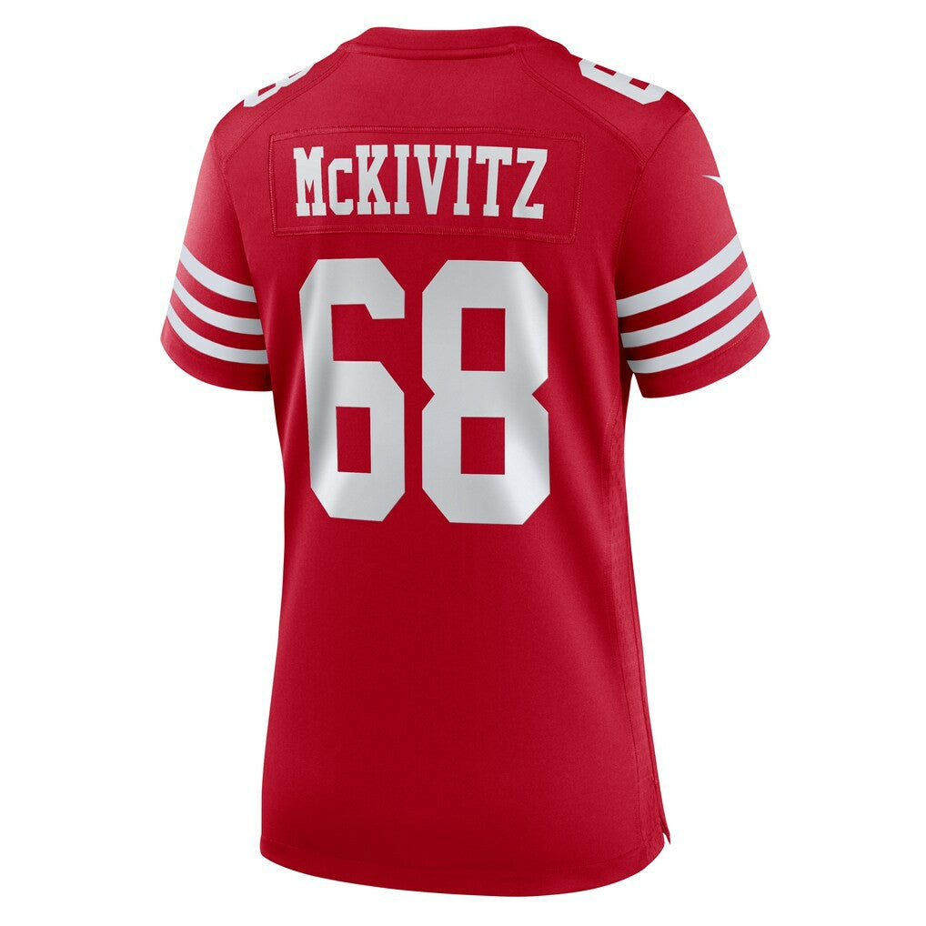 Colton McKivitz San Francisco 49ers Women's Team Game Jersey Scarlet