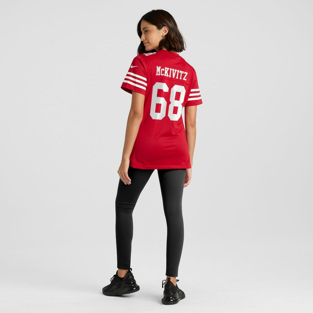 Colton McKivitz San Francisco 49ers Women's Team Game Jersey Scarlet