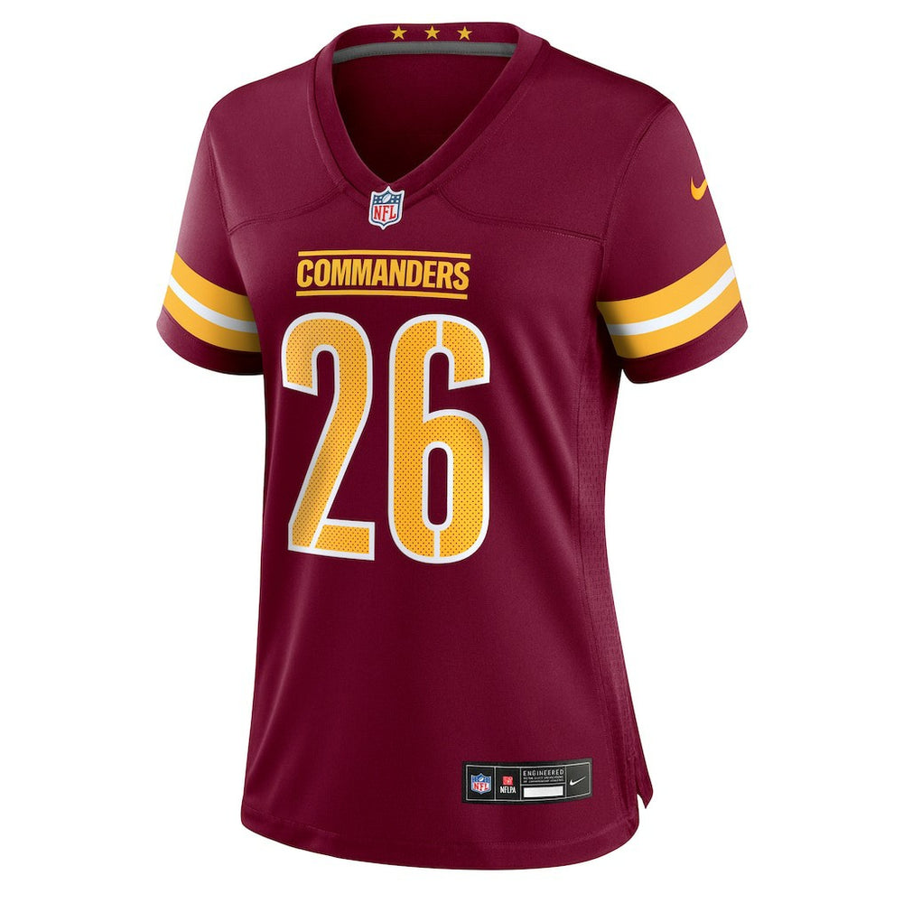 Jeremy McNichols Washington Commanders Women's Team Game Jersey Burgundy