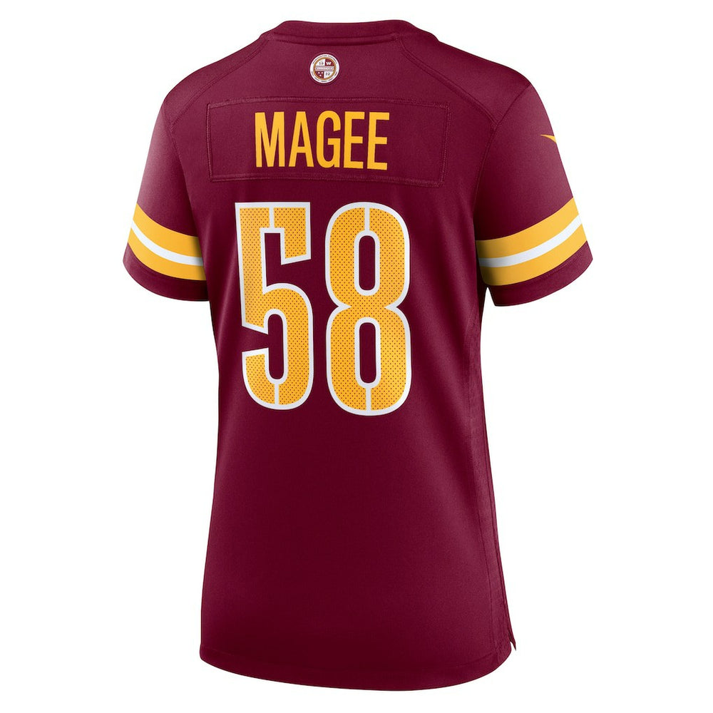 Jordan Magee Washington Commanders Women's Team Game Jersey Burgundy