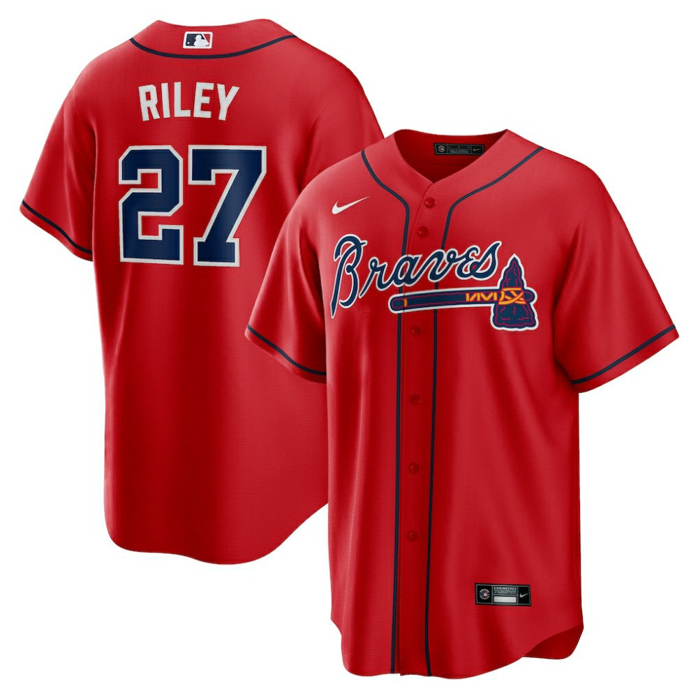 Austin Riley Atlanta Braves Nike Alternate 2 Replica Jersey - Red Jerseys