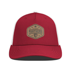NHL Florida Panthers Men's Levelwear Faux Leather Patch Structured Adjustable Hat - Red