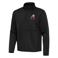Cleveland Browns Antigua Twist Quarter-Zip Pullover Jacket Black