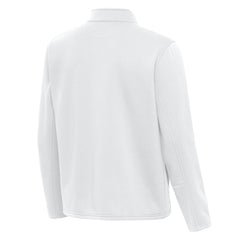 Detroit Lions Antigua Twist Quarter-Zip Pullover Jacket White