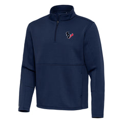 Houston Texans Antigua Twist Quarter-Zip Pullover Jacket Navy