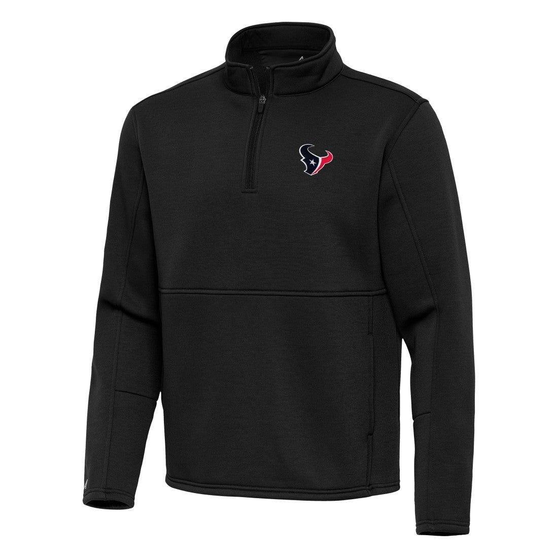 Houston Texans Antigua Twist Quarter-Zip Pullover Jacket Black
