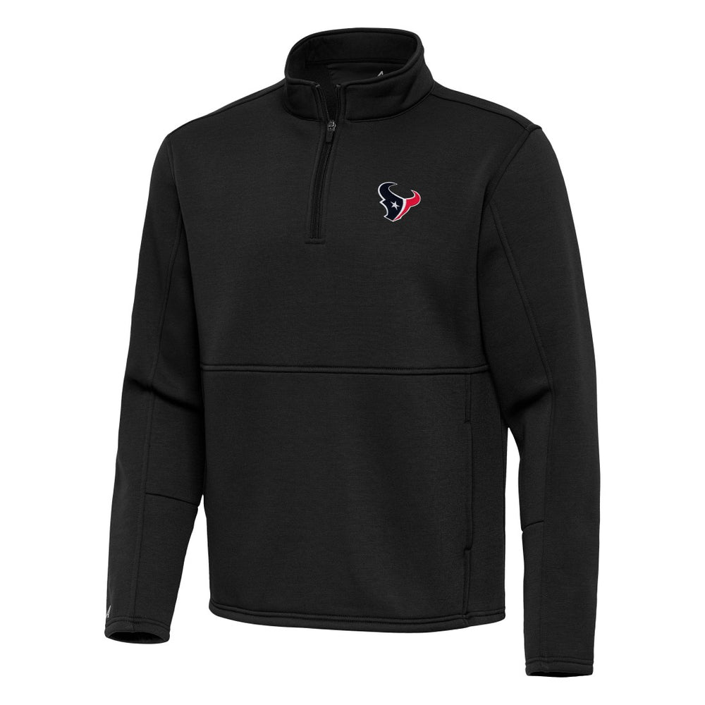 Houston Texans Antigua Twist Quarter-Zip Pullover Jacket Black