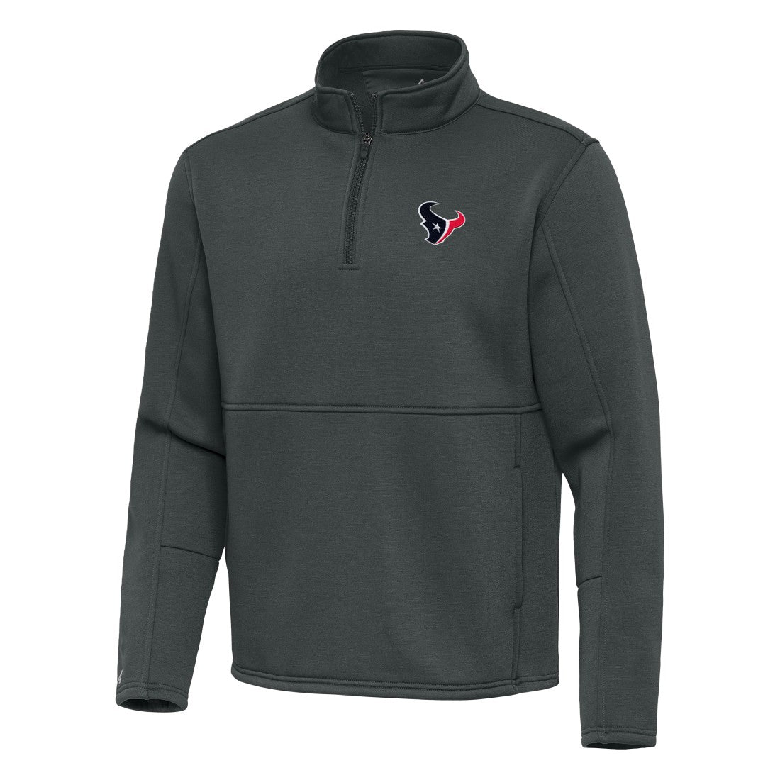 Houston Texans Antigua Twist Quarter-Zip Pullover Jacket Pewter