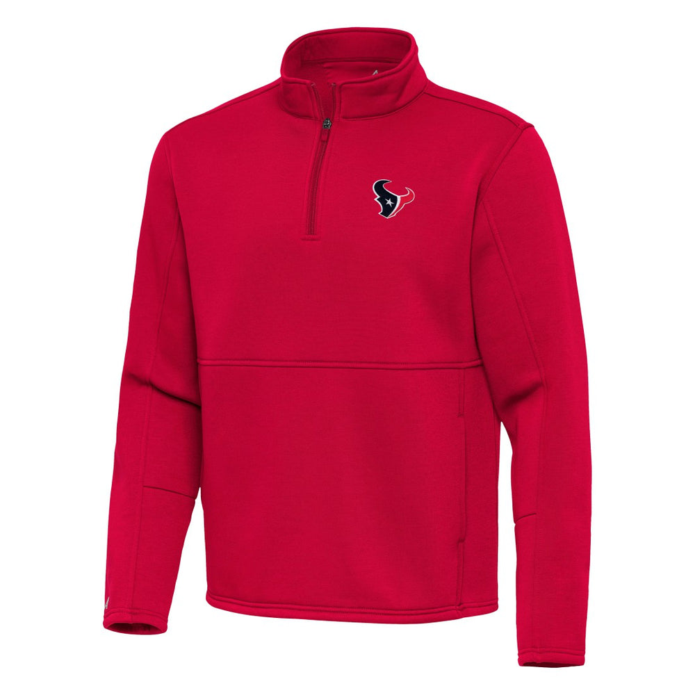 Houston Texans Antigua Twist Quarter-Zip Pullover Jacket Red