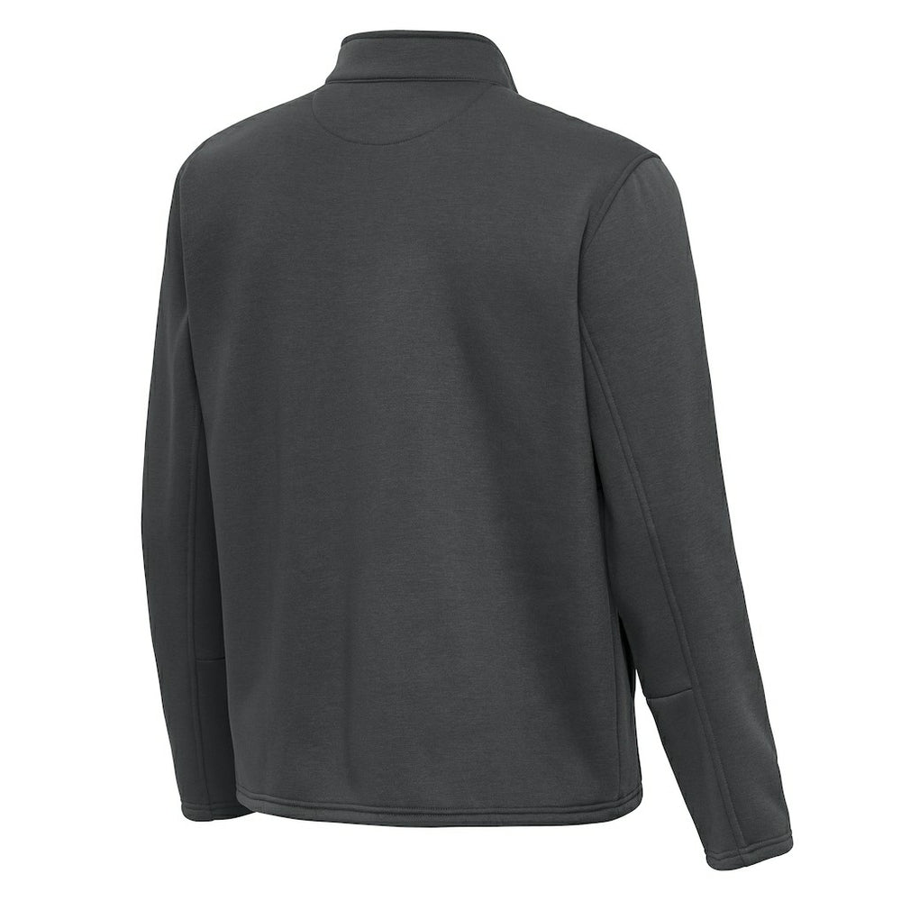 Buffalo Bills Antigua Twist Quarter-Zip Pullover Jacket Pewter