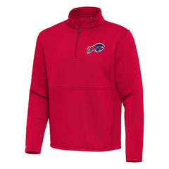 Buffalo Bills Antigua Twist Quarter-Zip Pullover Jacket Red