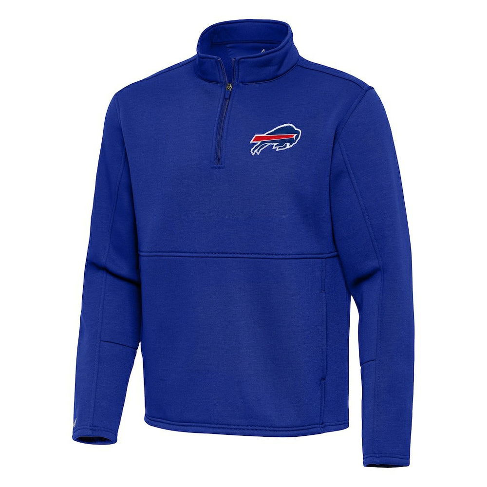 Buffalo Bills Antigua Twist Quarter-Zip Pullover Jacket Royal