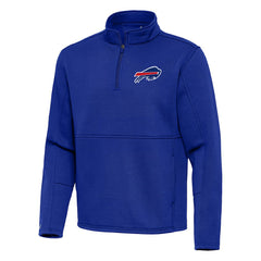 Buffalo Bills Antigua Twist Quarter-Zip Pullover Jacket Royal