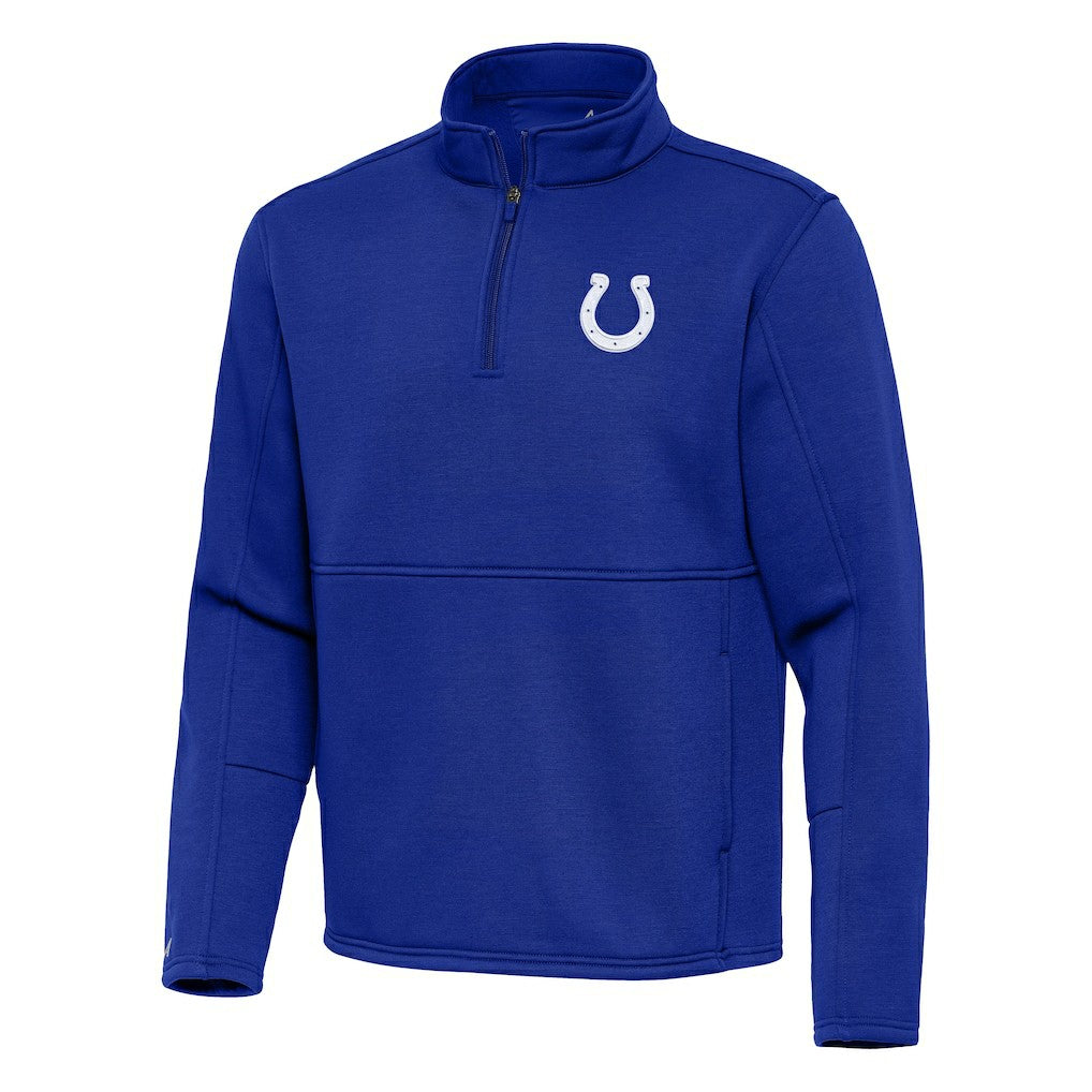 Indianapolis Colts Antigua Twist Quarter-Zip Pullover Jacket Royal