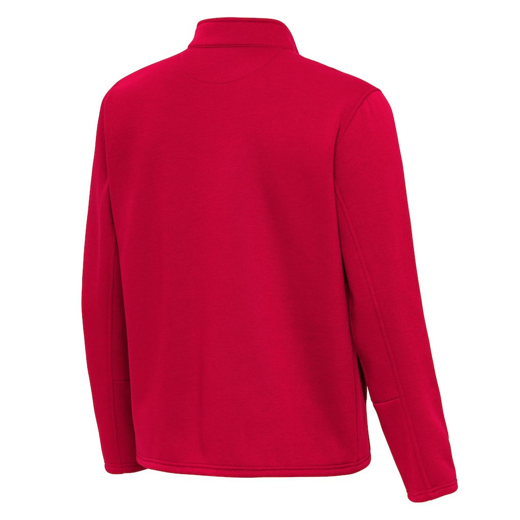 San Francisco 49ers Antigua Twist Quarter-Zip Pullover Jacket Red