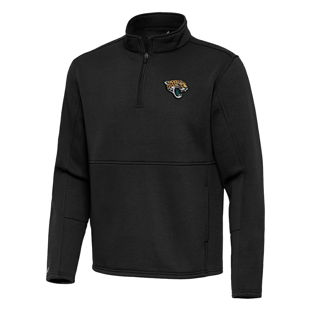 Jacksonville Jaguars Antigua Twist Quarter-Zip Pullover Jacket Black