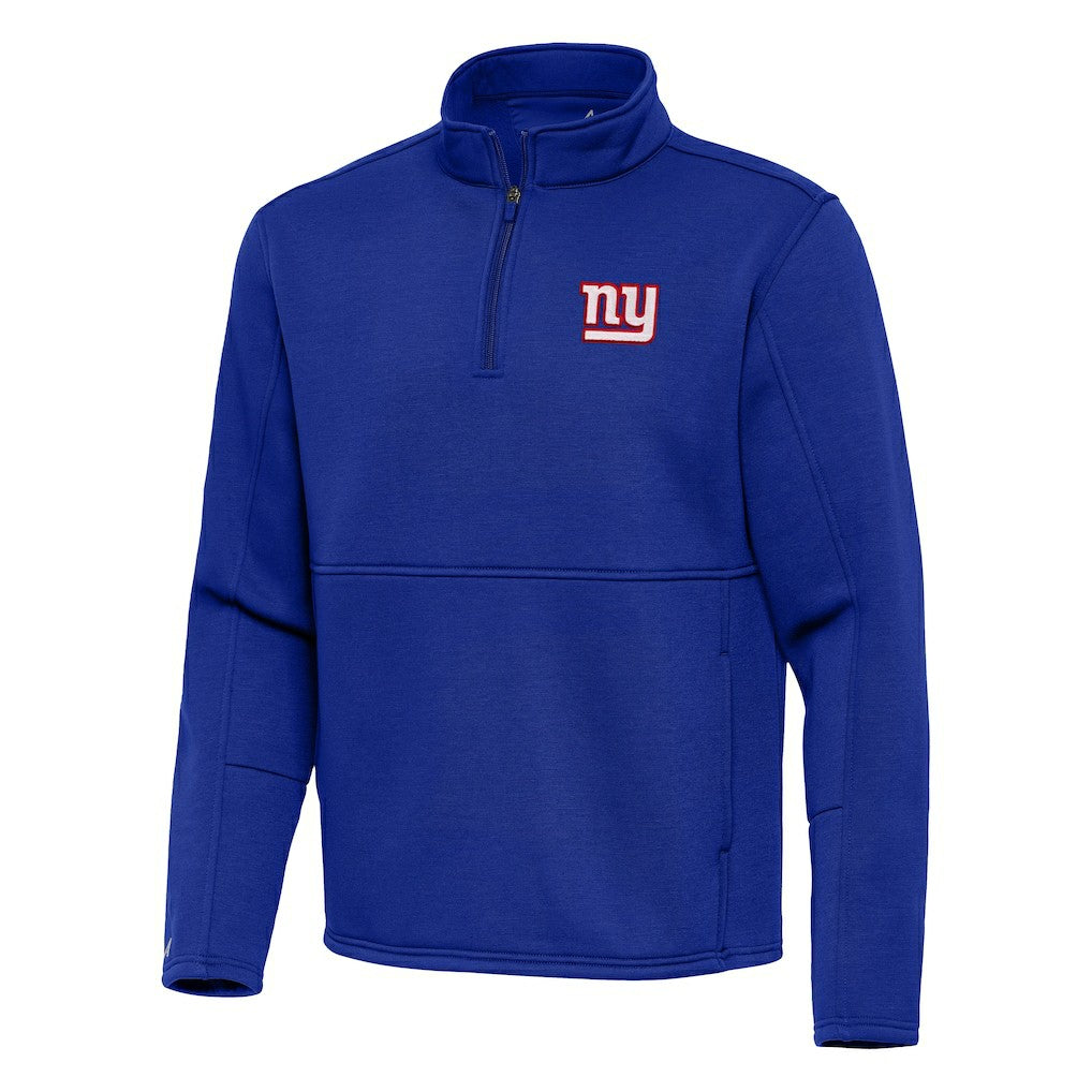 New York Giants Antigua Twist Quarter-Zip Pullover Jacket Royal