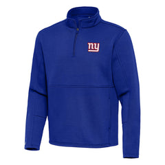 New York Giants Antigua Twist Quarter-Zip Pullover Jacket Royal