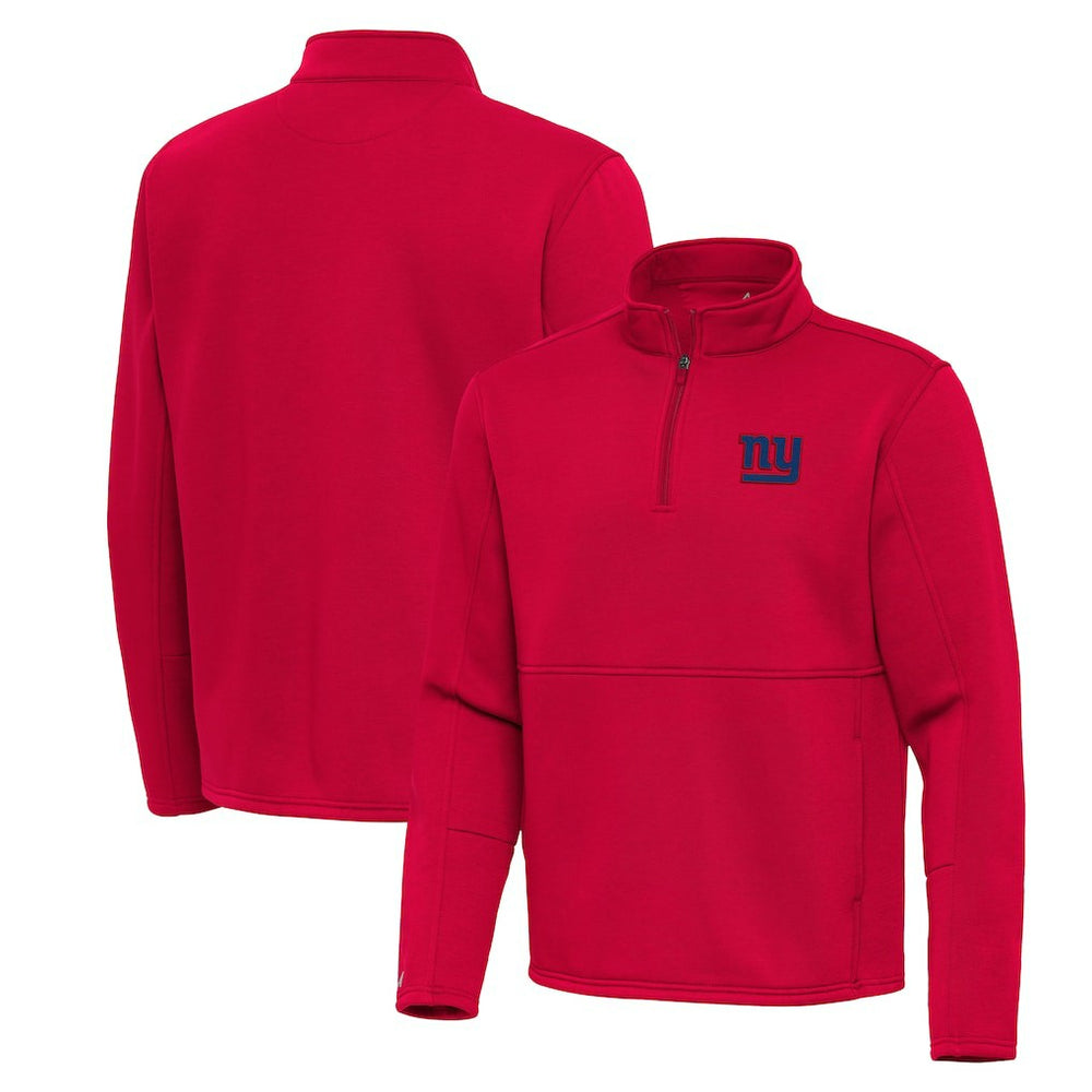 New York Giants Antigua Twist Quarter-Zip Pullover Jacket Red