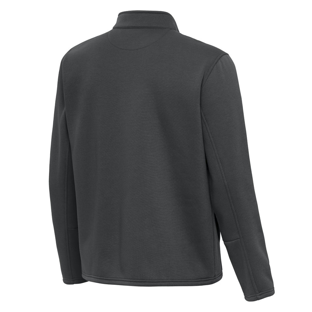 Tampa Bay Buccaneers Antigua Twist Quarter-Zip Pullover Jacket Pewter