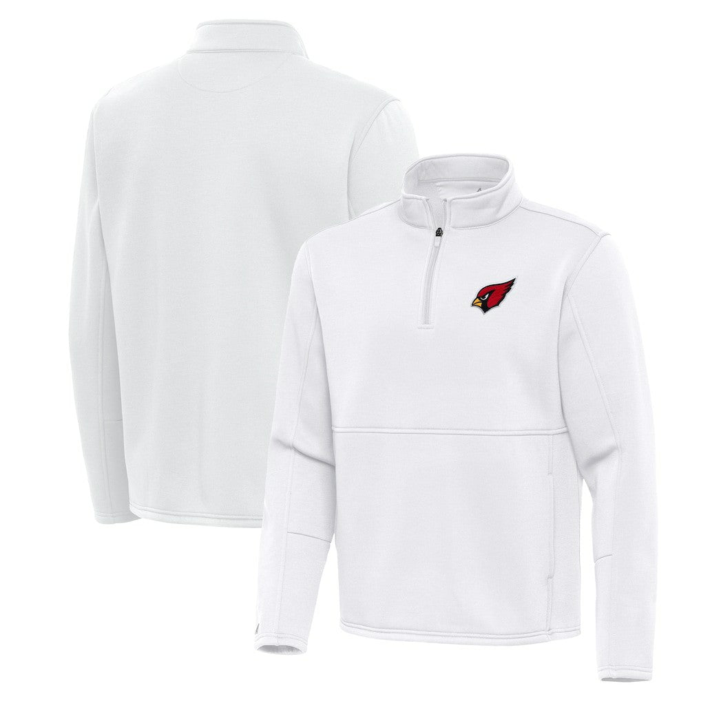 Arizona Cardinals Antigua Twist Quarter-Zip Pullover Jacket White