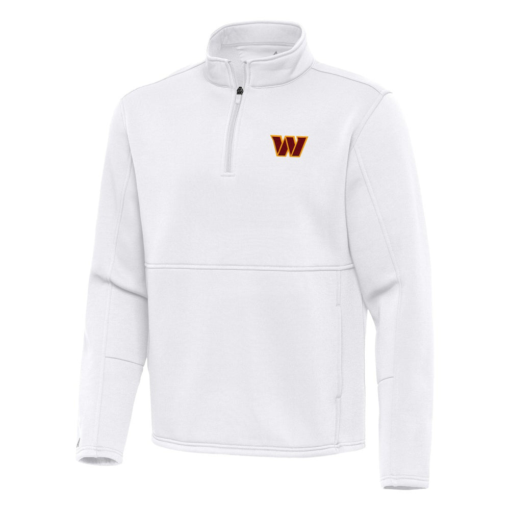 Washington Commanders Antigua Twist Quarter-Zip Pullover Jacket White