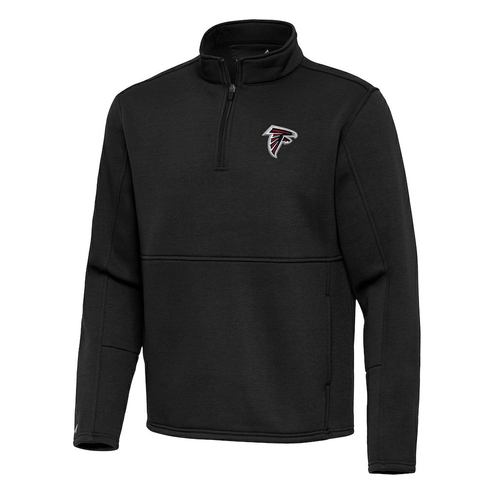 Atlanta Falcons Antigua Twist Quarter-Zip Pullover Jacket Black