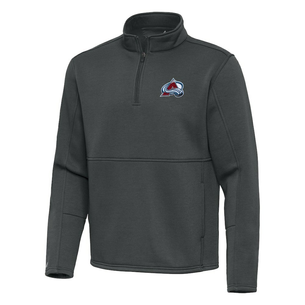 NHL Colorado Avalanche Antigua Twist Quarter-Zip Pullover Jacket - Silver