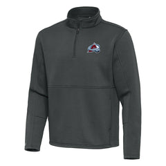 NHL Colorado Avalanche Antigua Twist Quarter-Zip Pullover Jacket - Silver