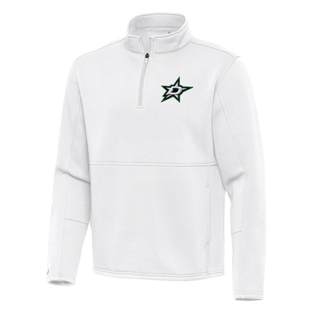 NHL Dallas Stars Antigua Twist Quarter-Zip Pullover Jacket - White