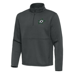NHL Dallas Stars Antigua Twist Quarter-Zip Pullover Jacket - Silver