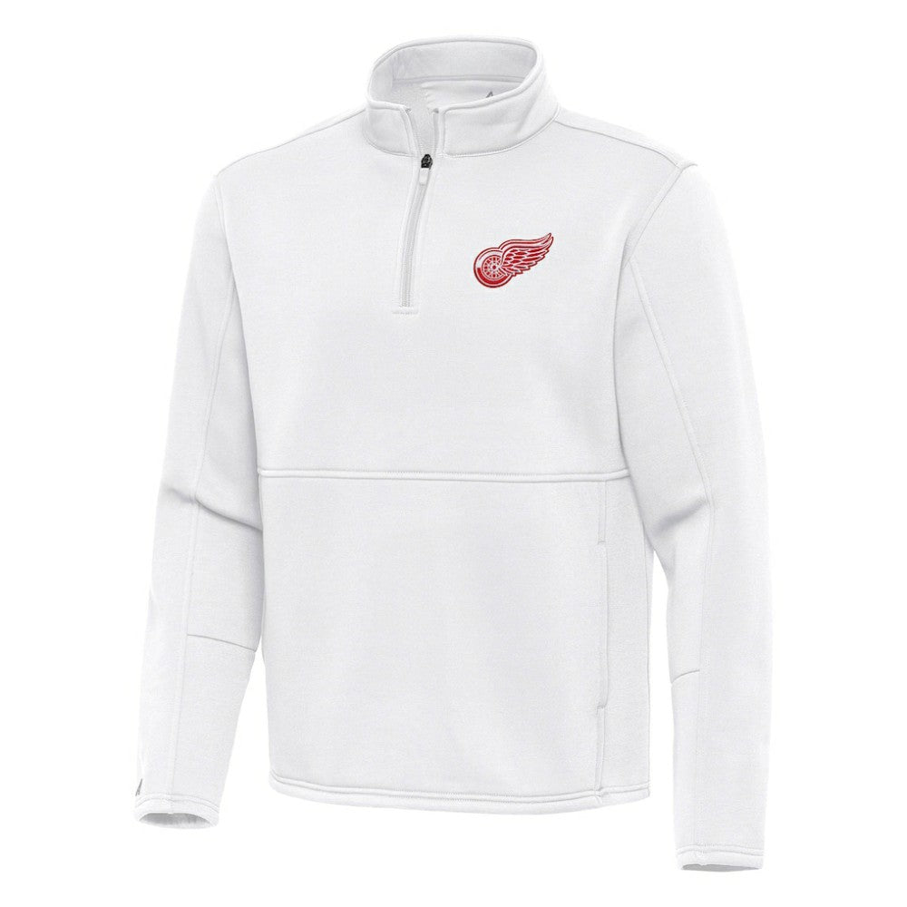 NHL Detroit Red Wings Antigua Twist Quarter-Zip Pullover Jacket - White