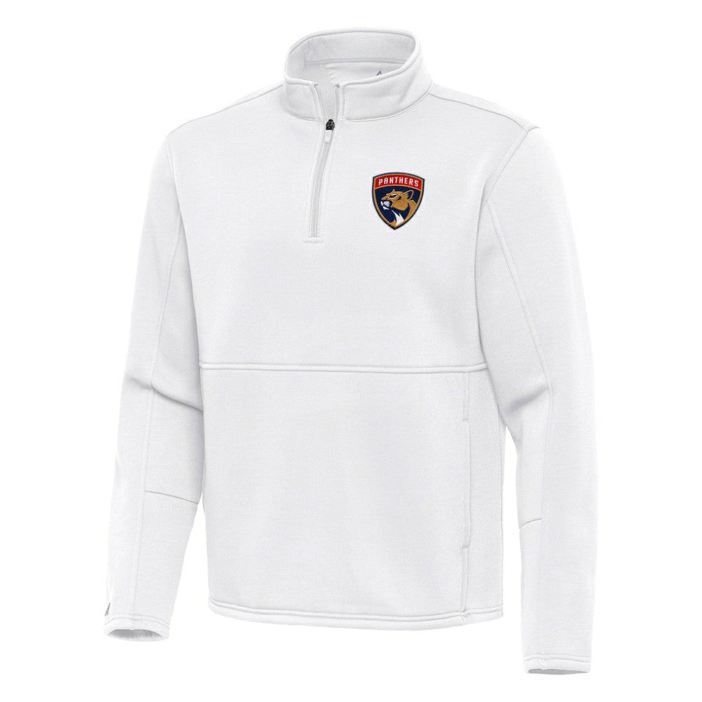 NHL Florida Panthers Antigua Twist Quarter-Zip Pullover Jacket - White