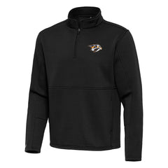 NHL Nashville Predators Antigua Twist Quarter-Zip Pullover Jacket - Black