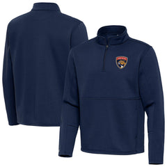 NHL Florida Panthers Antigua Twist Quarter-Zip Pullover Jacket - Navy