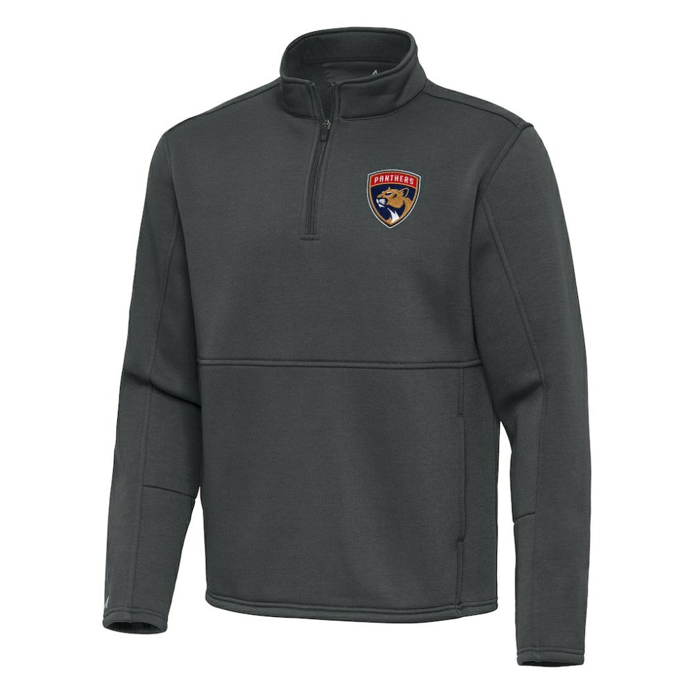 NHL Florida Panthers Antigua Twist Quarter-Zip Pullover Jacket - Pewter