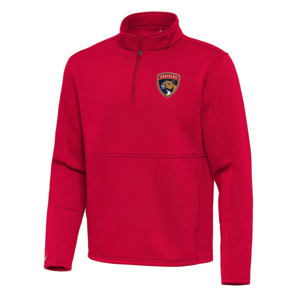 NHL Florida Panthers Antigua Twist Quarter-Zip Pullover Jacket - Red