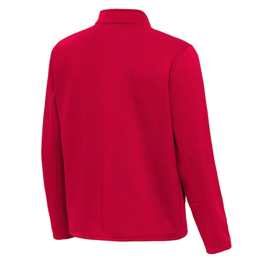 NHL New Jersey Devils Antigua Twist Quarter-Zip Pullover Jacket - Red