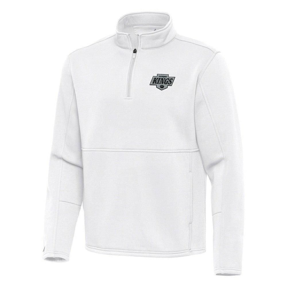 NHL Los Angeles Kings Antigua Twist Quarter-Zip Pullover Jacket - White
