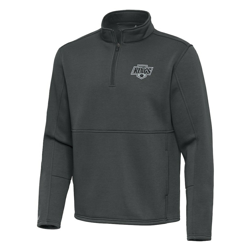 NHL Los Angeles Kings Antigua Twist Quarter-Zip Pullover Jacket - Silver