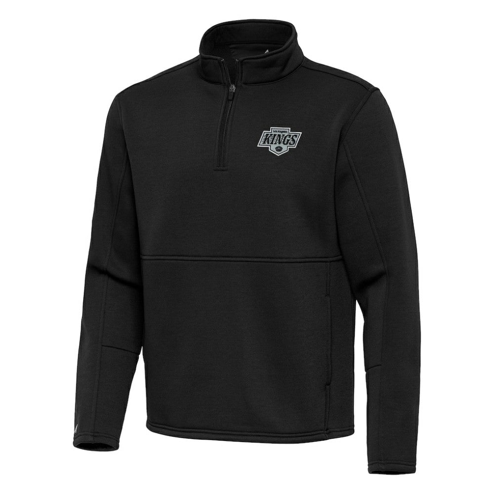 NHL Los Angeles Kings Antigua Twist Quarter-Zip Pullover Jacket - Black