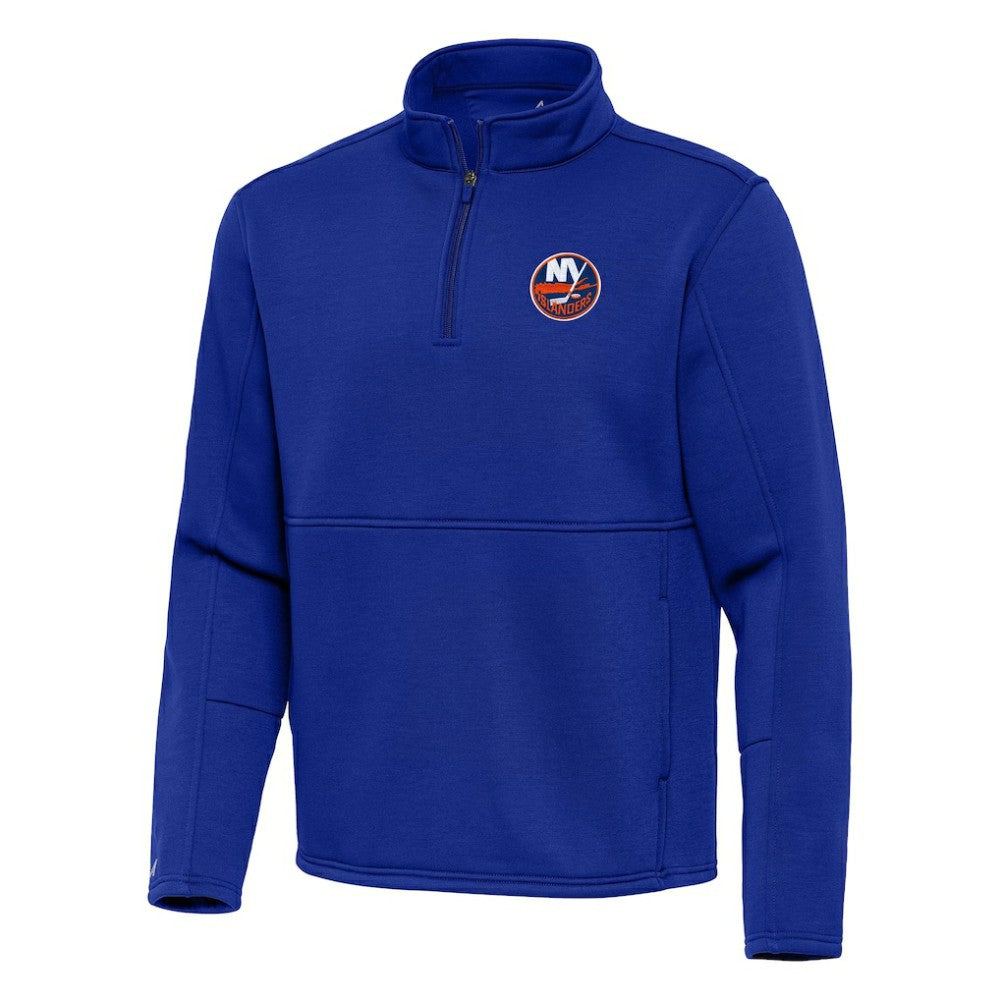 NHL New York Islanders Antigua Twist Quarter-Zip Pullover Jacket - Royal