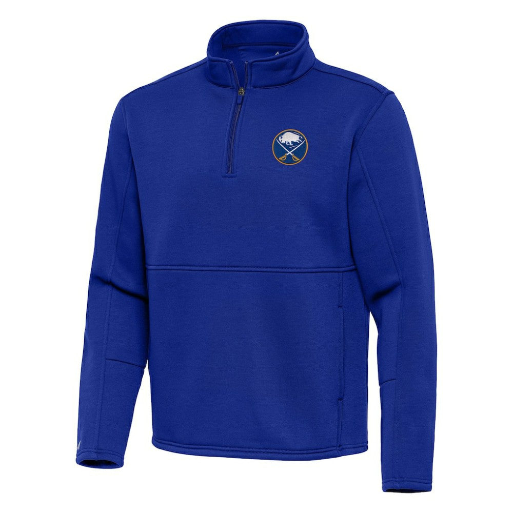 NHL Buffalo Sabres Antigua Twist Quarter-Zip Pullover Jacket - Royal